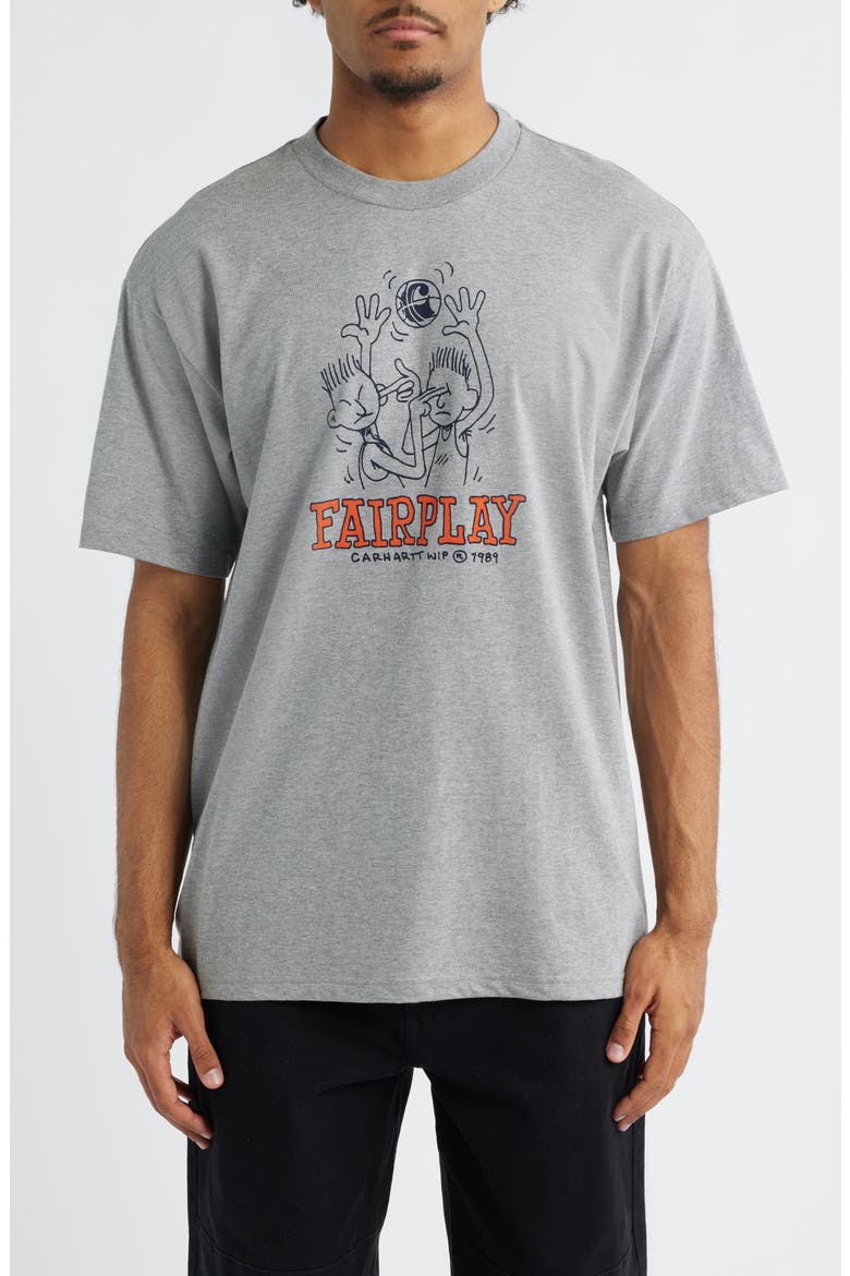 Fairplay Short Sleeve Graphic T-Shirt, Main, color, GREY HEATHER