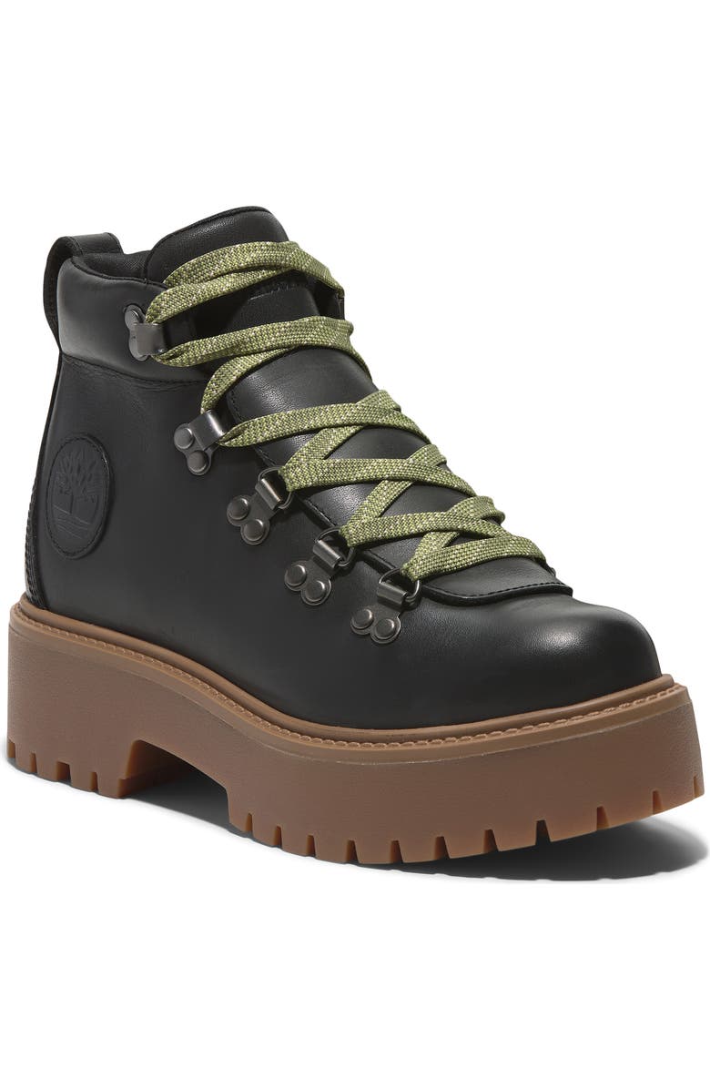 Timberland Stone Street Platform Boot, Main, color, Black Full Grain