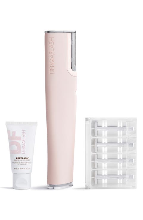 LUXE+ Anti-Aging Sonic Dermaplaning + Peach Fuzz Removal Set