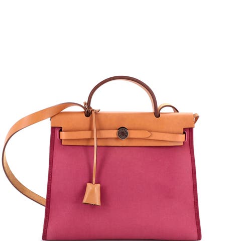 Herbag Zip Leather and Toile 31