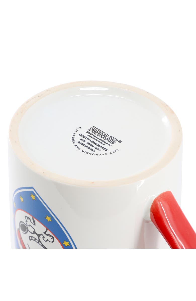 PEANUTS Best In Sports Baseball 4 Piece 19 Ounce Stoneware Mug Set, Alternate, color, White