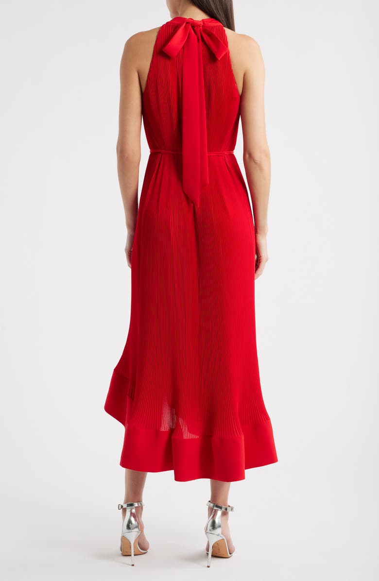 Milly Nalani Plissé Ruffle Hem Maxi Dress, Alternate, color,