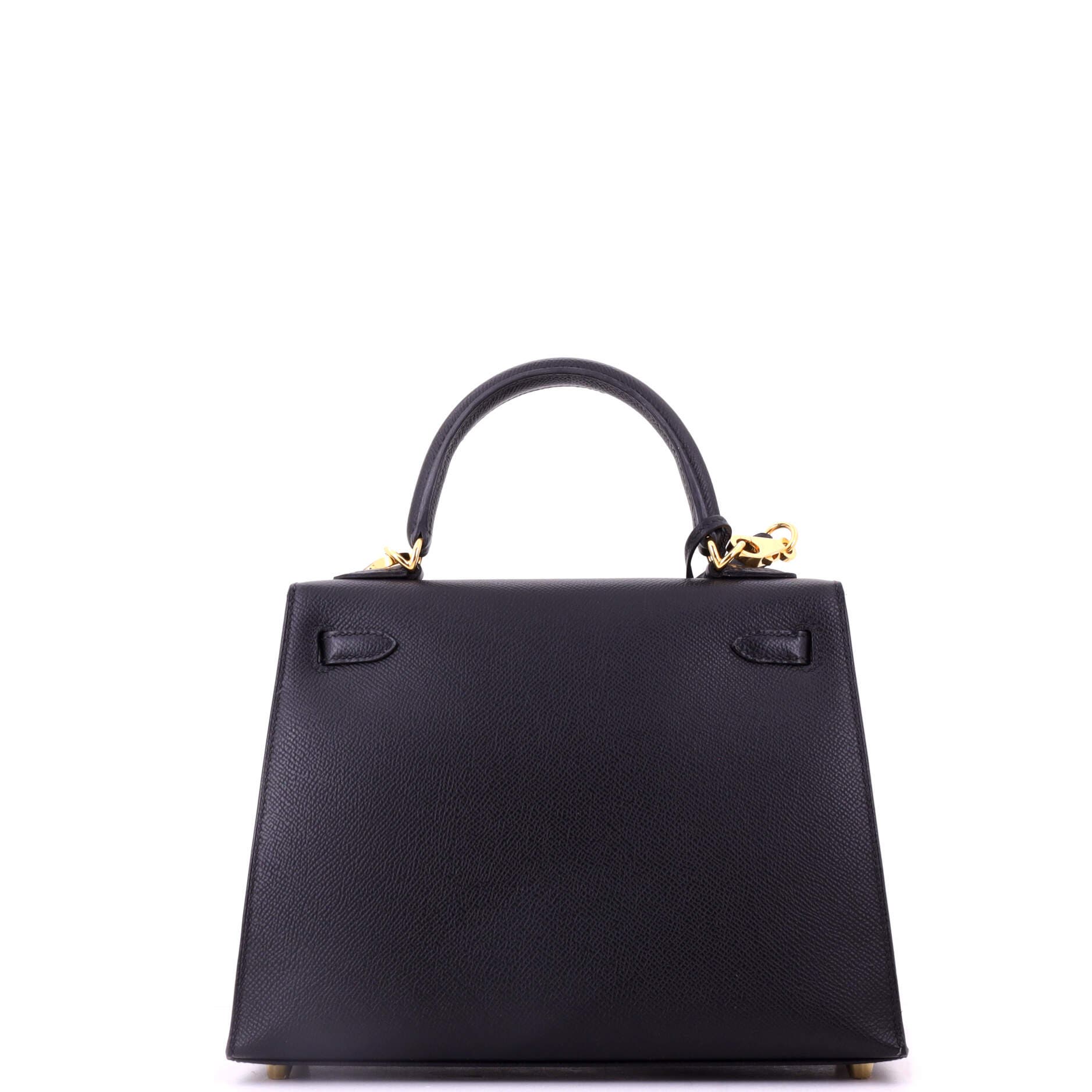 Kelly Handbag Black Epsom with Gold Hardware 25, Alternate, color, Black
