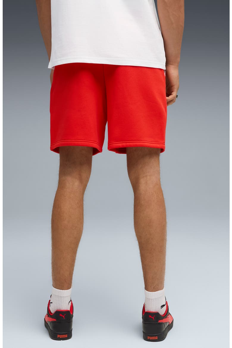 Formula 1® Essential Logo Fleece Sweat Shorts, Alternate, color, POP RED