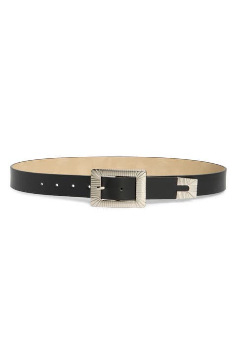 Ridged Buckle Belt
