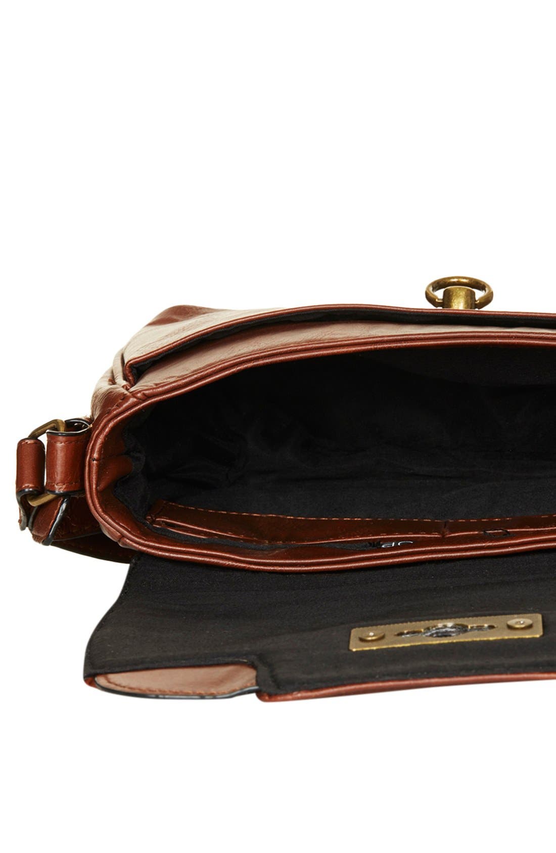 Faux Leather Crossbody Bag, Alternate, color, TAN