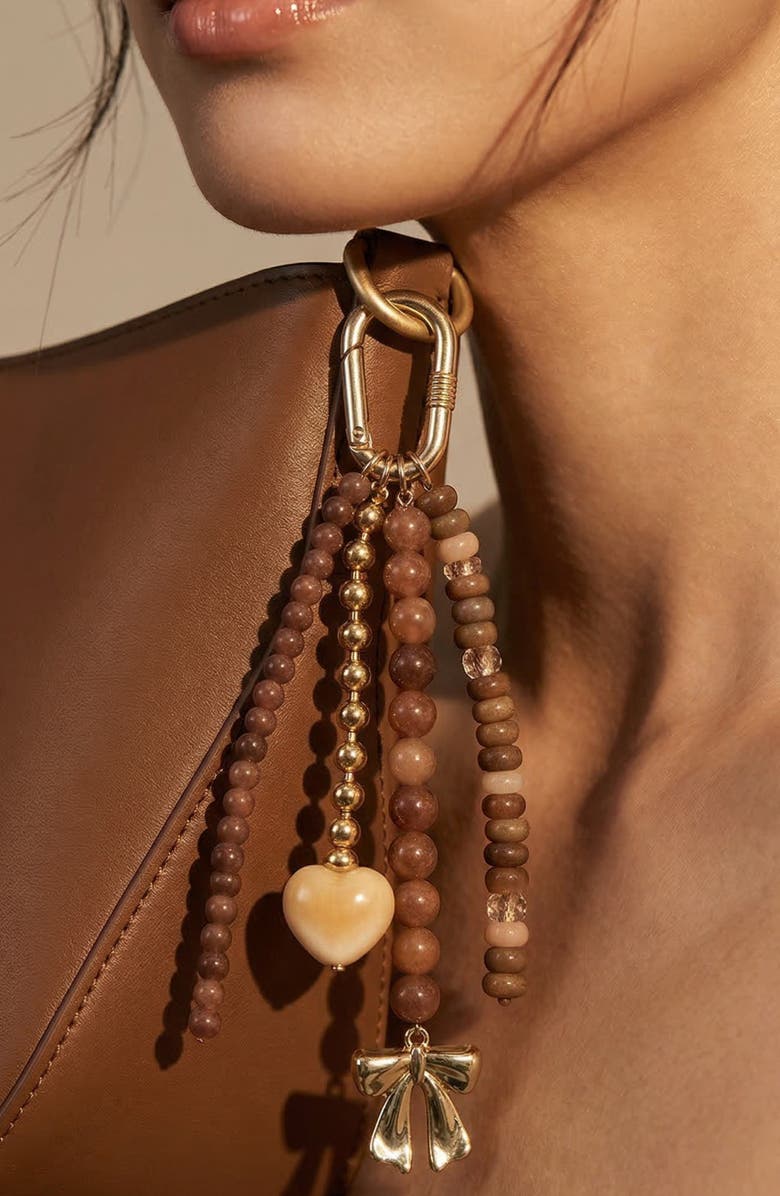 MacRae & Co. Lucy Bag Charm, Alternate, color, Brown