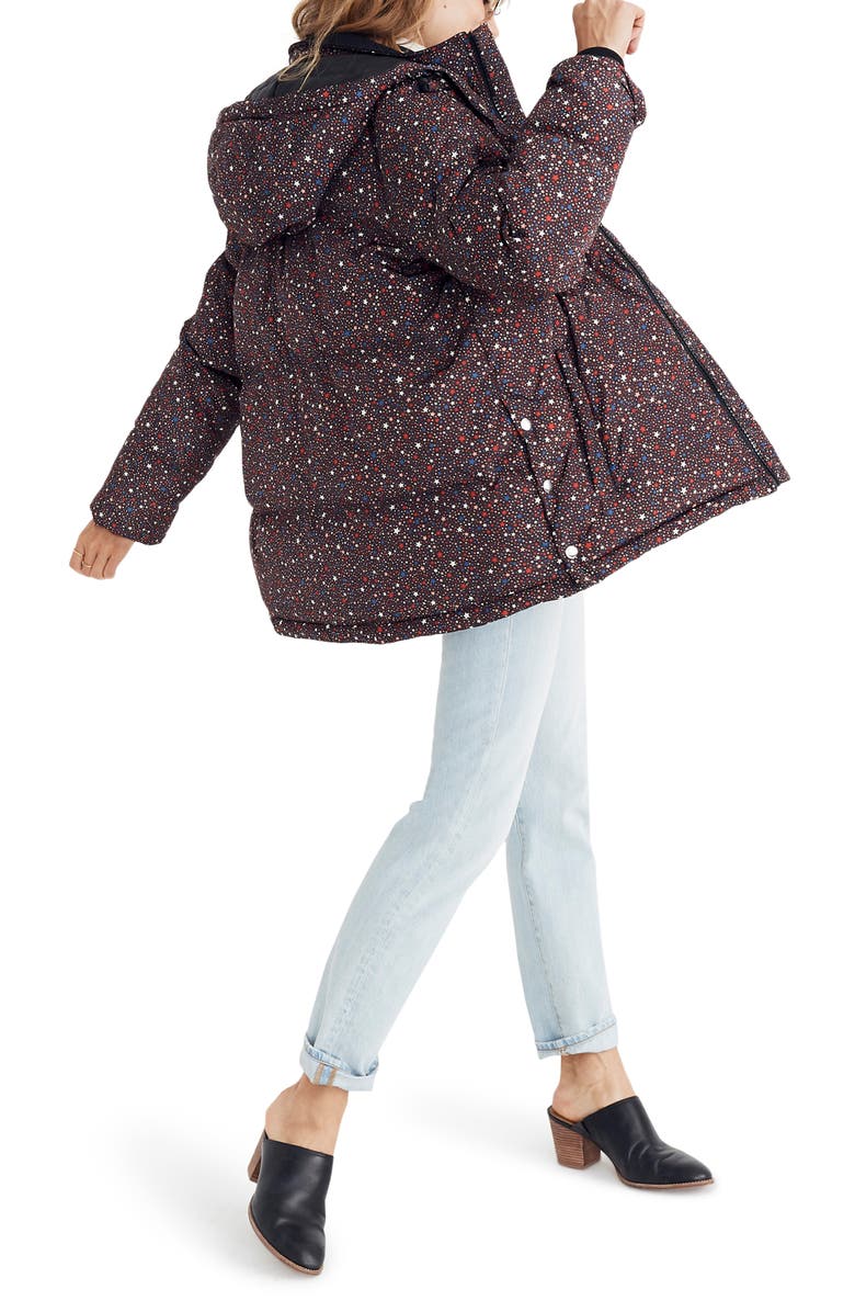 Madewell Starry Night Quilted Puffer Parka, Alternate, color, 