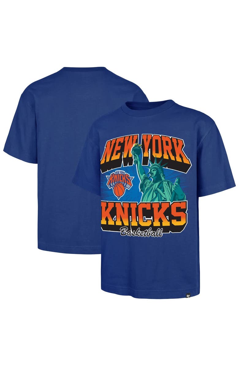'47 Men's '47 Blue New York Knicks Regional Franklin T-Shirt, Main, color, Blue