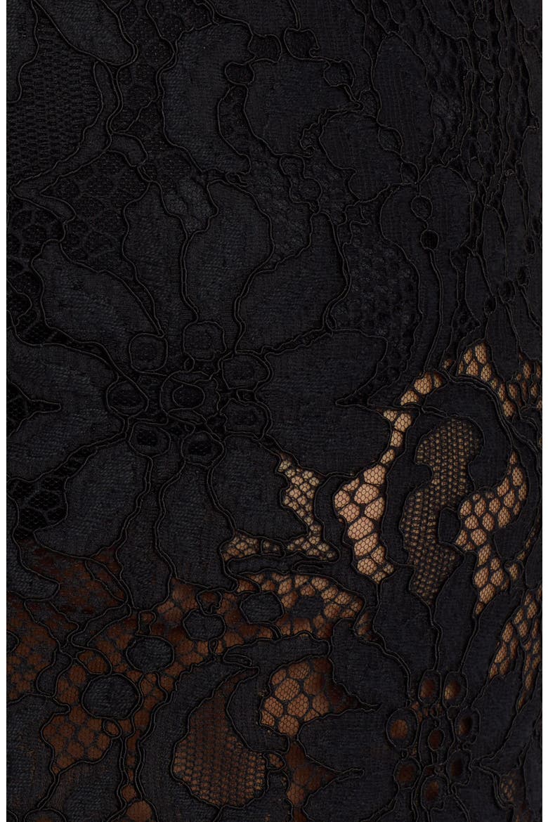 Lace Pencil Skirt, Alternate, color, BLACK
