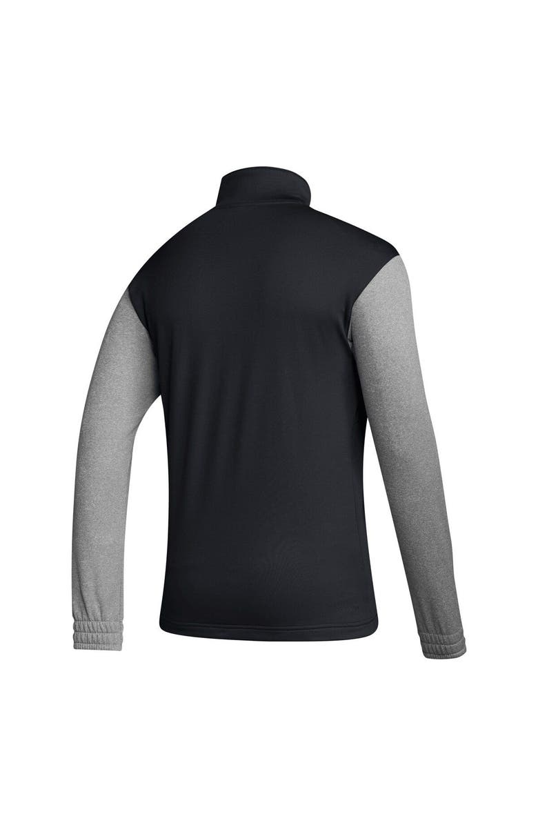 adidas Men's adidas Black NC State Wolfpack Sideline AEROREADY Half-Zip Top, Alternate, color, Black