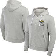NFL X DARIUS RUCKER Men's NFL x Darius Rucker Collection by Fanatics Heather Gray Jacksonville Jaguars Domestic Full-Zip Hoodie