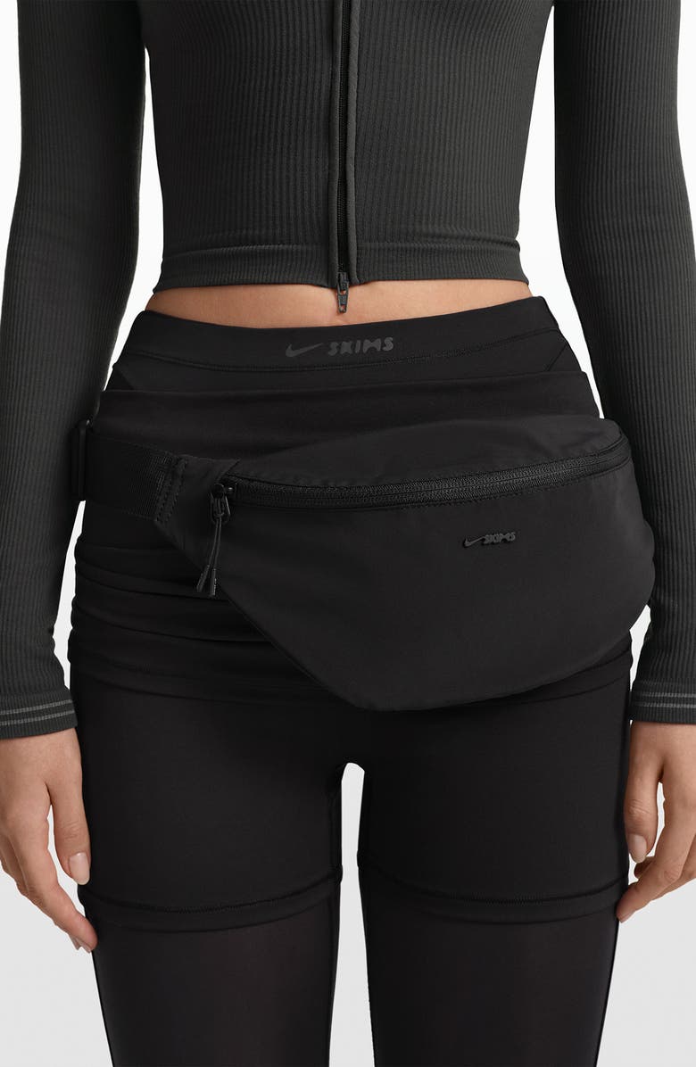 Nike Water Repellent Belt Bag, Alternate, color, Obsidian