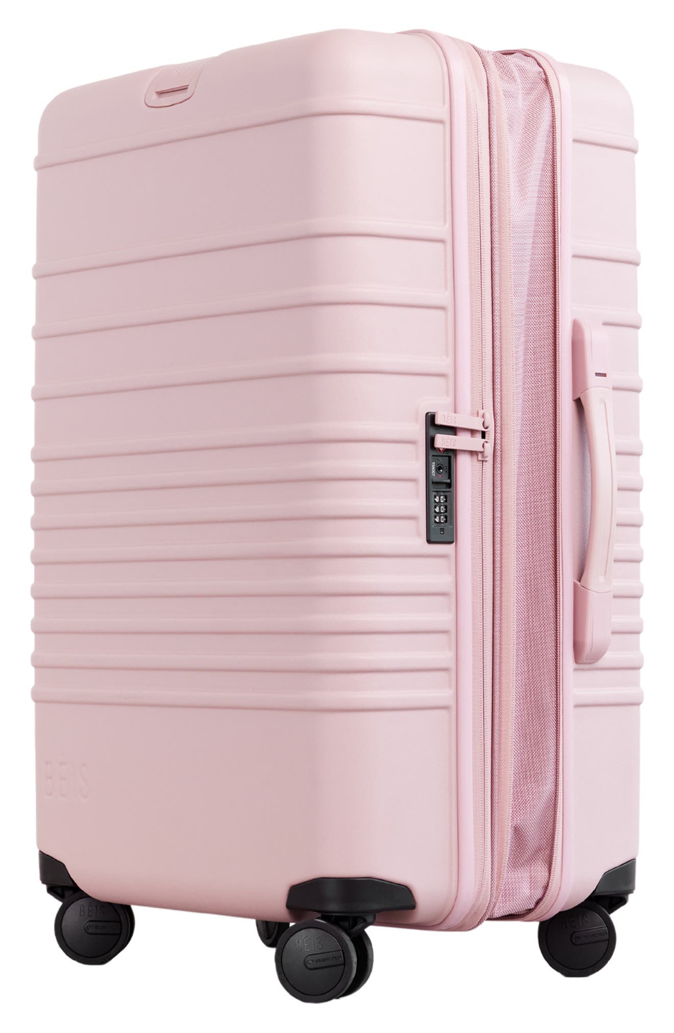 Béis The 26-Inch Check-In Roller Bag, Alternate, color, Atlas Pink