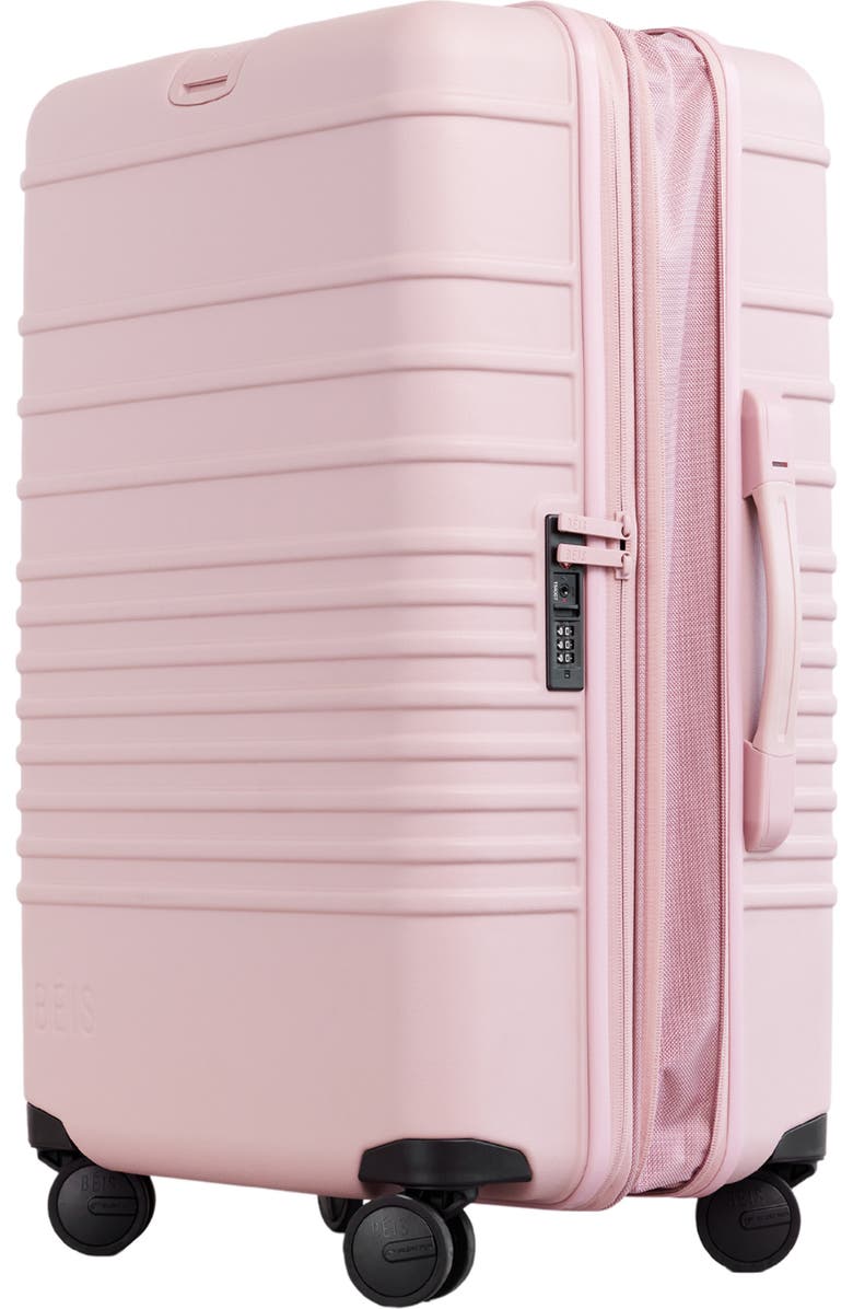 Béis The 26-Inch Check-In Roller Bag, Alternate, color, Atlas Pink
