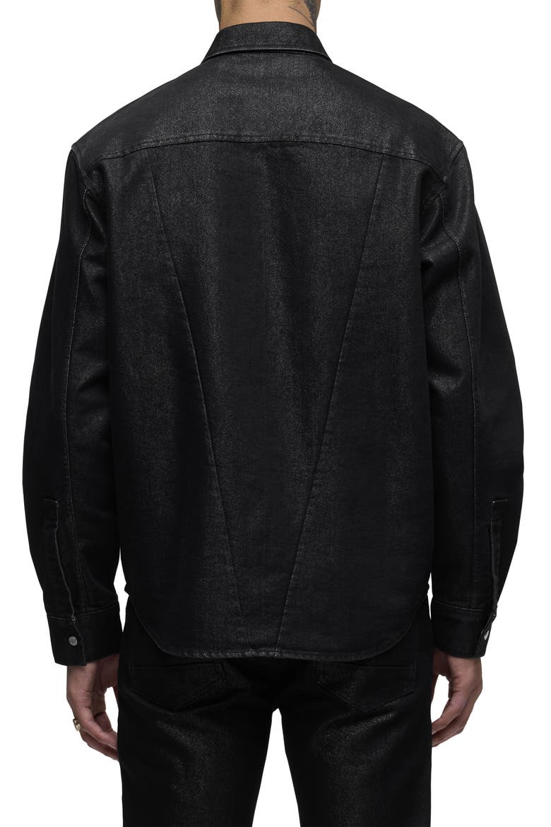 Snap-Up Denim Overshirt, Alternate, color, STARGAZER