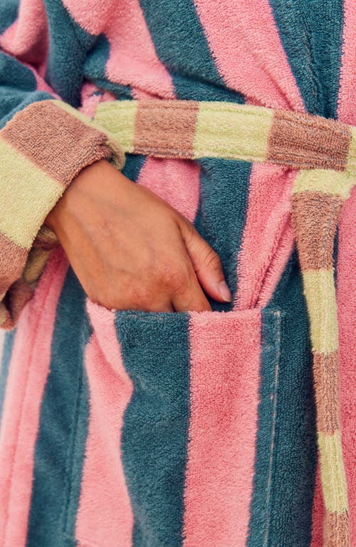 Dusen Dusen Martine Stripe Bathrobe 