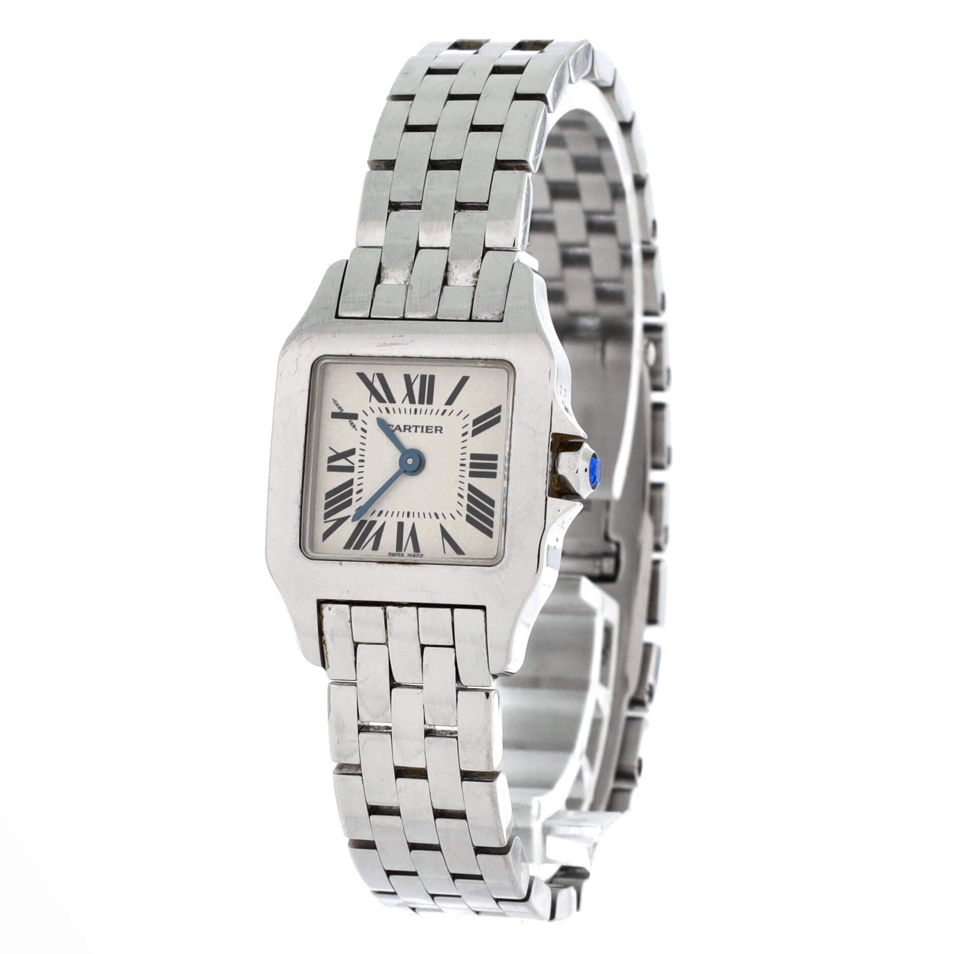 Santos Demoiselle Quartz Watch Stainless Steel 20, Alternate, color, Metallic Silver