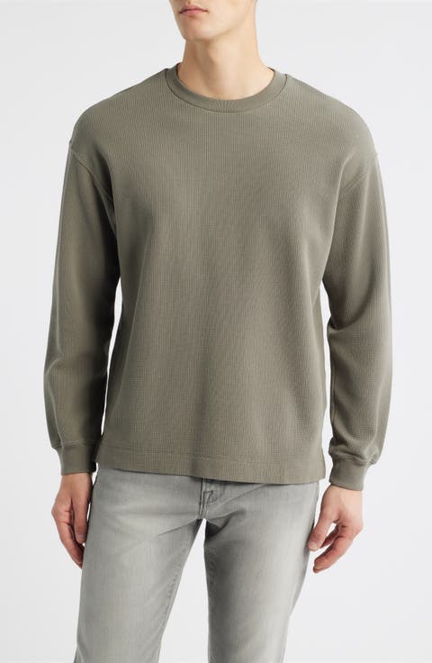 Long Sleeve Waffle Stitch T-Shirt