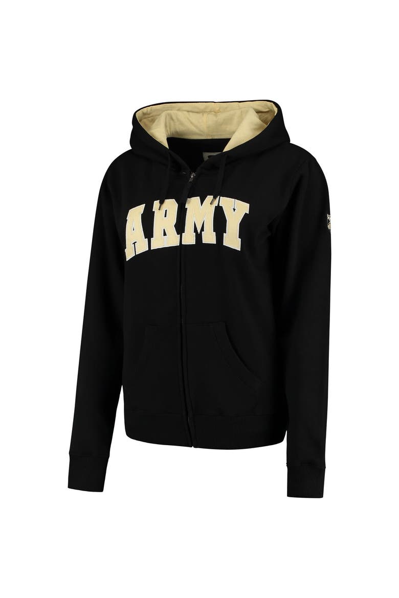 Women's Stadium Athletic Black Army Black Knights Helmet Arched Name Full-Zip Sweatshirt, Alternate, color, Black