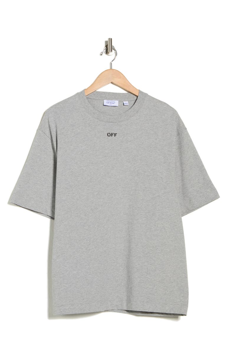 Off-White Off Stamp Skate Graphic T-Shirt, Main, color, Light Grey Melange-Black