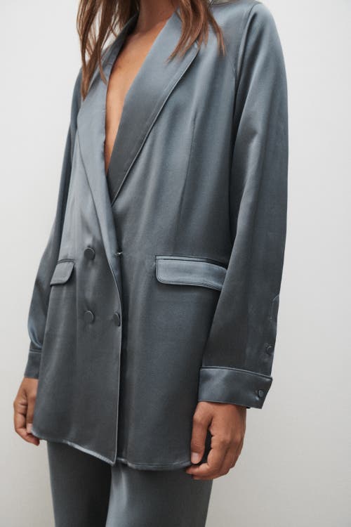 Shop Silk Laundry Relaxed Blazer Slate