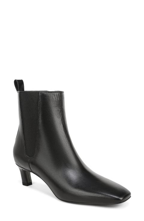 Peony Leather Chelsea Bootie