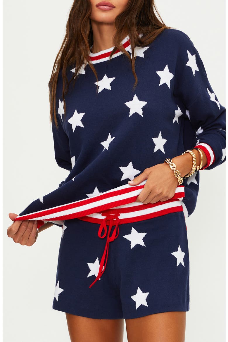 Cal Stars & Stripes Cotton Cover-Up Sweatshirt, Alternate, color, TWILIGHT STARS