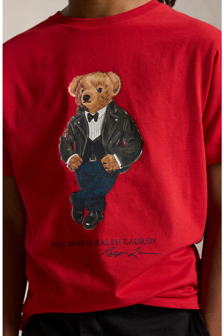 Kids' Polo Bear Graphic Tee, Alternate, color, RL2000 RED