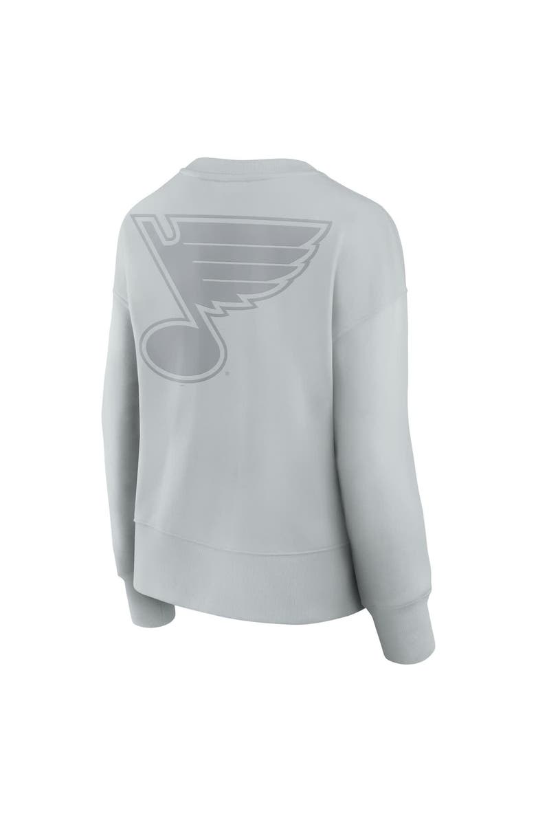 FANATICS Women's Fanatics Gray St. Louis Blues Elements Flow Pullover Sweatshirt, Alternate, color, Gray