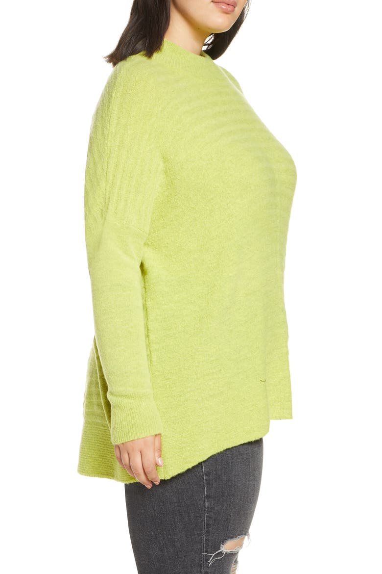 Textured Mock Neck Sweater, Alternate, color, SULPHER SPRING