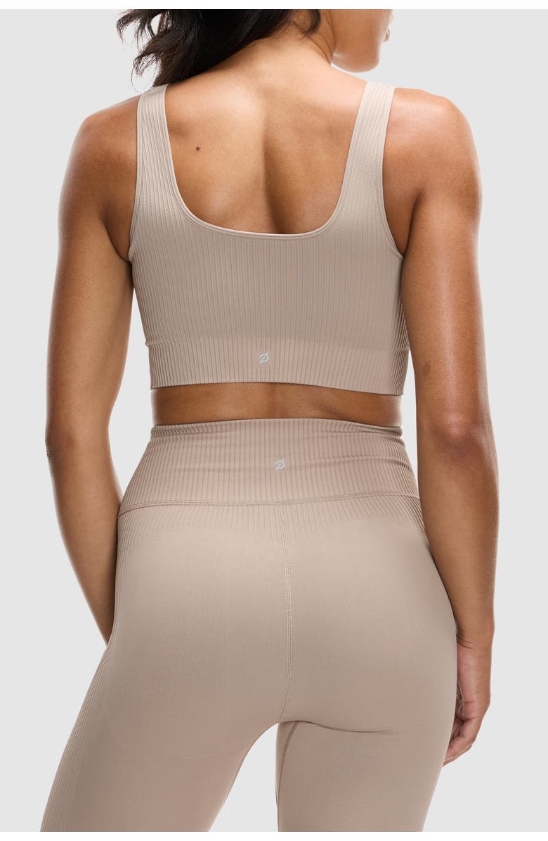 Peloton Seamless Square Neck Bra, Alternate, color, Sand