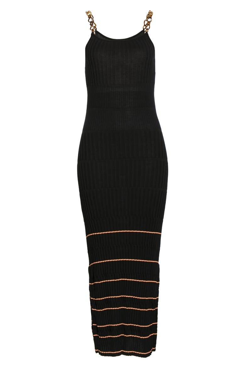 Jonathan Simkhai Mixed Ribbing Tank Dress, Alternate, color, BLACK