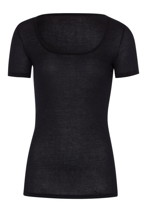 Ultralight Round Neck Cotton Fitted Top