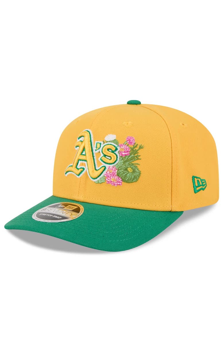 New Era Men's New Era  Gold/Green Athletics 2026 Spring Training 9SEVENTY Adjustable Hat, Alternate, color, Gold