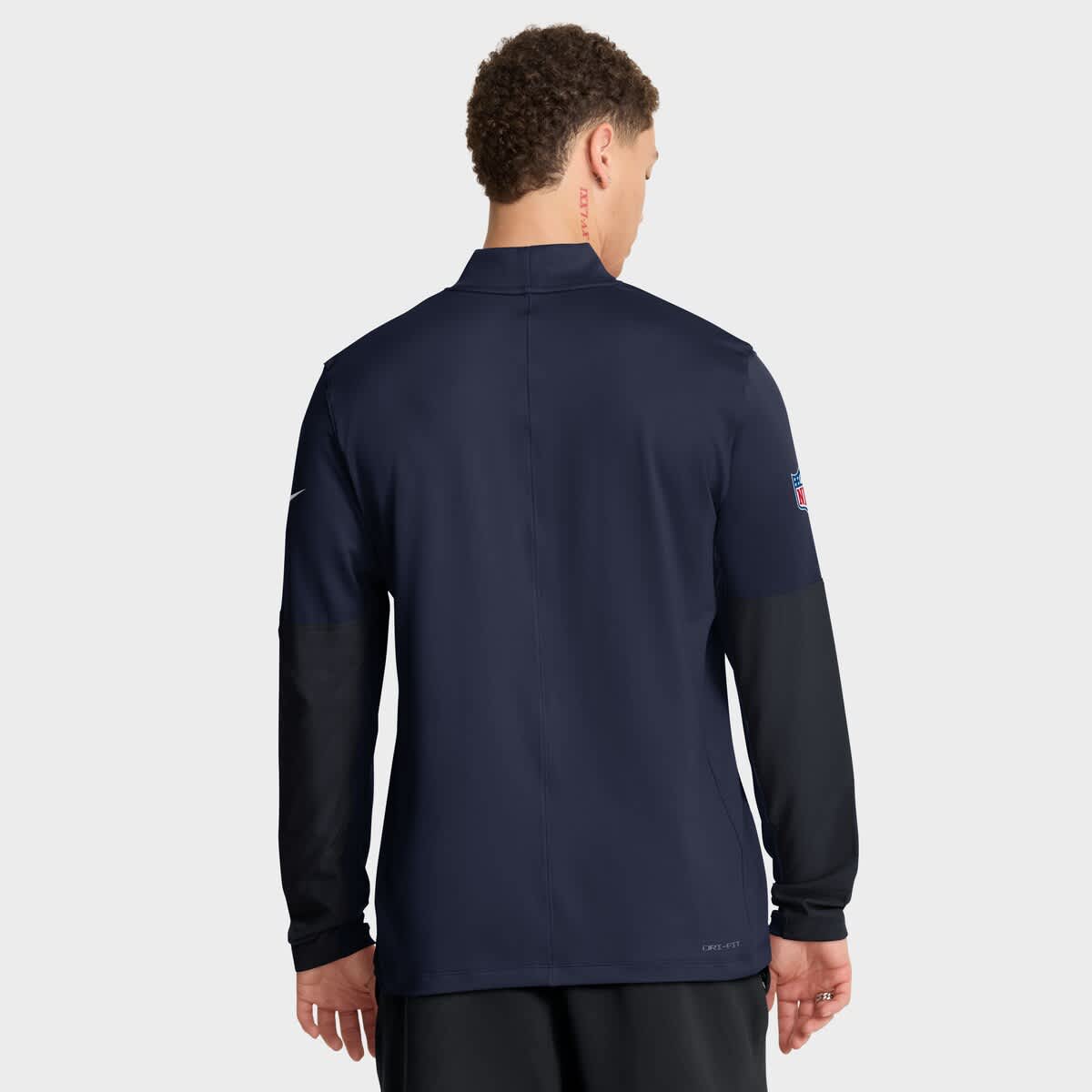 Men's Nike Navy Tennessee Titans Sideline Dri-FIT Half-Zip Pullover - image 2