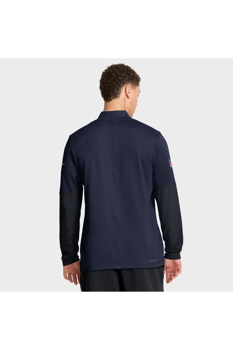 Men's Nike Navy Tennessee Titans Sideline Dri-FIT Half-Zip Pullover, Alternate, color, Navy