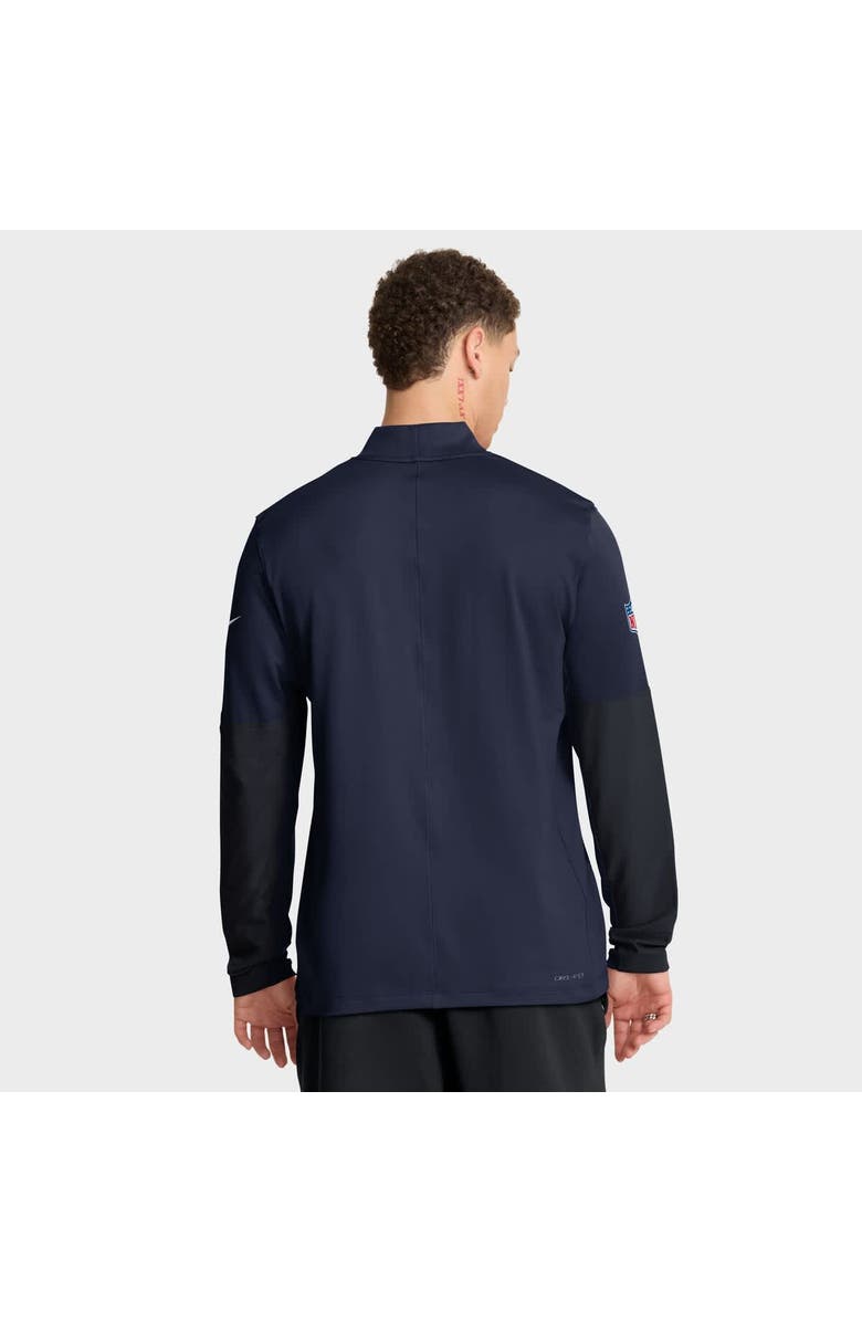 Nike Men's Nike Navy Tennessee Titans Sideline Dri-FIT Half-Zip Pullover, Alternate, color, Navy