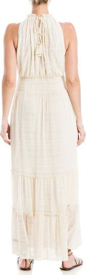 Mock Neck Lace Mesh Dress