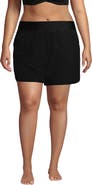 Lands' End 5" Quick Dry Elastic Waist Board Shorts Swim Cover-up Shorts with Panty