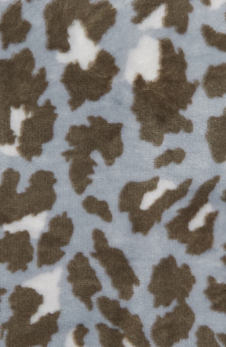 BP. Leopard Print Plush Throw Blanket, Alternate, color, 