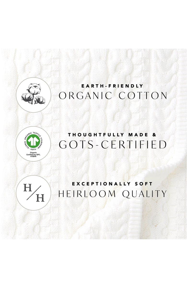 Hope & Henry Baby Boys' Organic Cable Cardigan, Infant, Alternate, color, Navy Cable With Camel