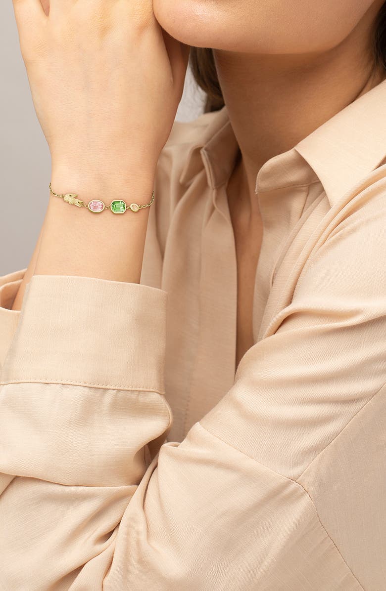 Lacoste Deva Crystal Line Bracelet, Alternate, color,