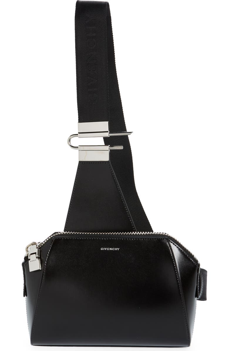 Givenchy Small Antigona Leather Crossbody Bag, Main, color,