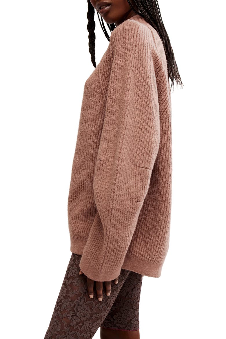 Sunbeam Oversize Turtleneck Sweater, Alternate, color, ANTLER