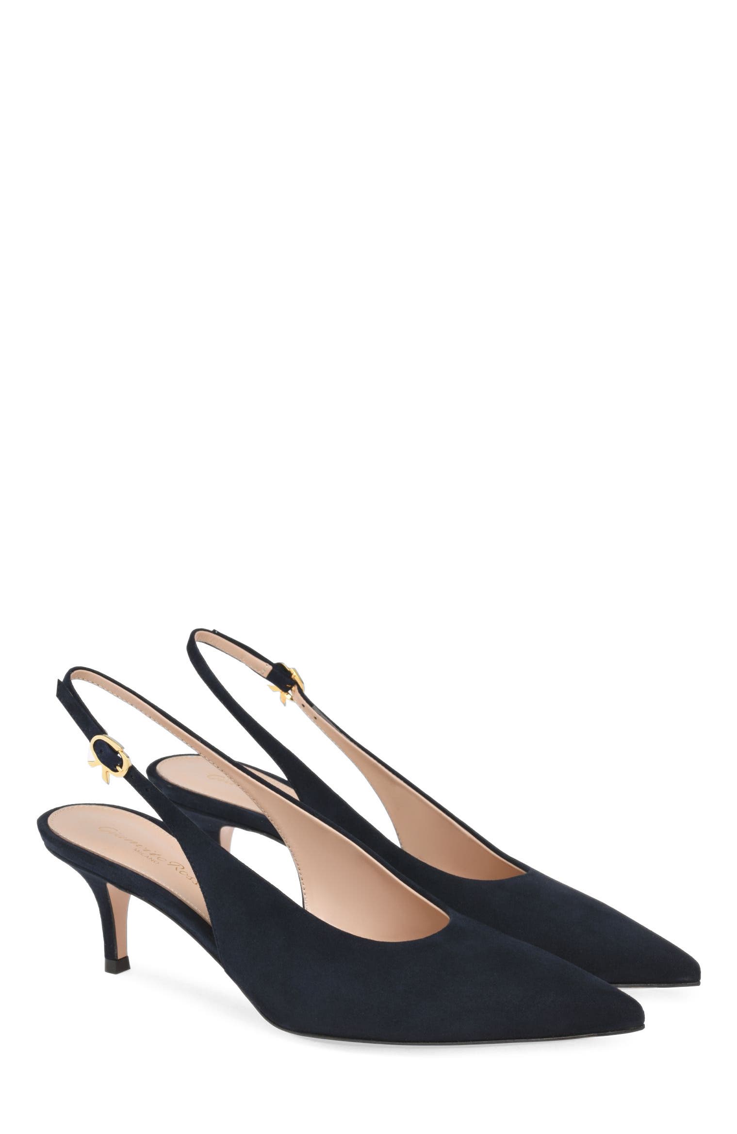 Robbie Sling 55 Pump, Alternate, color, Blue Leather