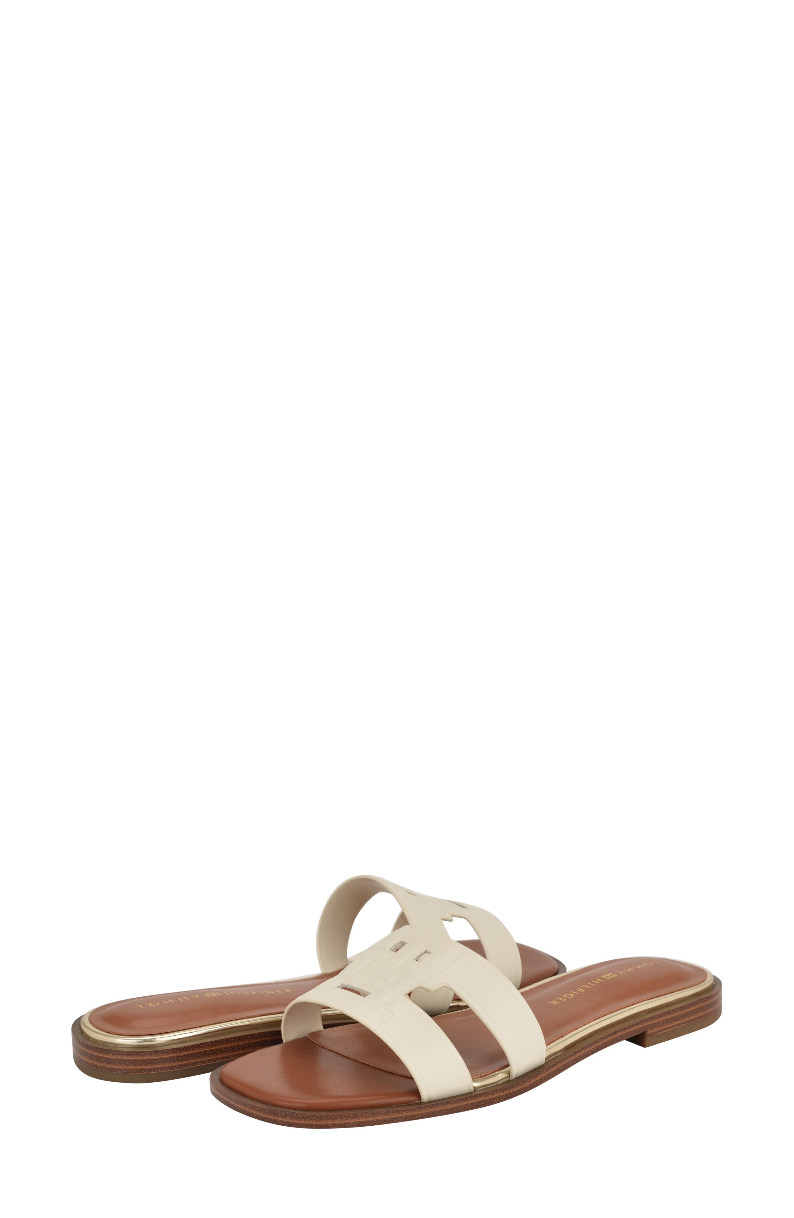 Tommy Hilfiger Terenz Slide Sandal, Alternate, color, Chic Cream