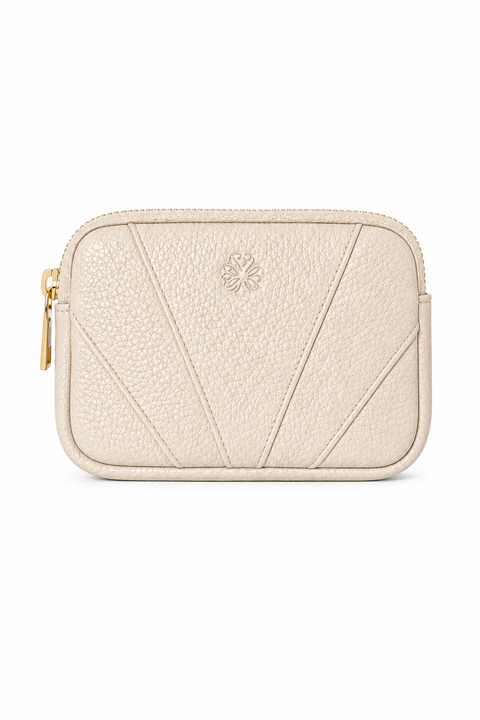 Écrin Almaira Textured Leather Zip Pouch
