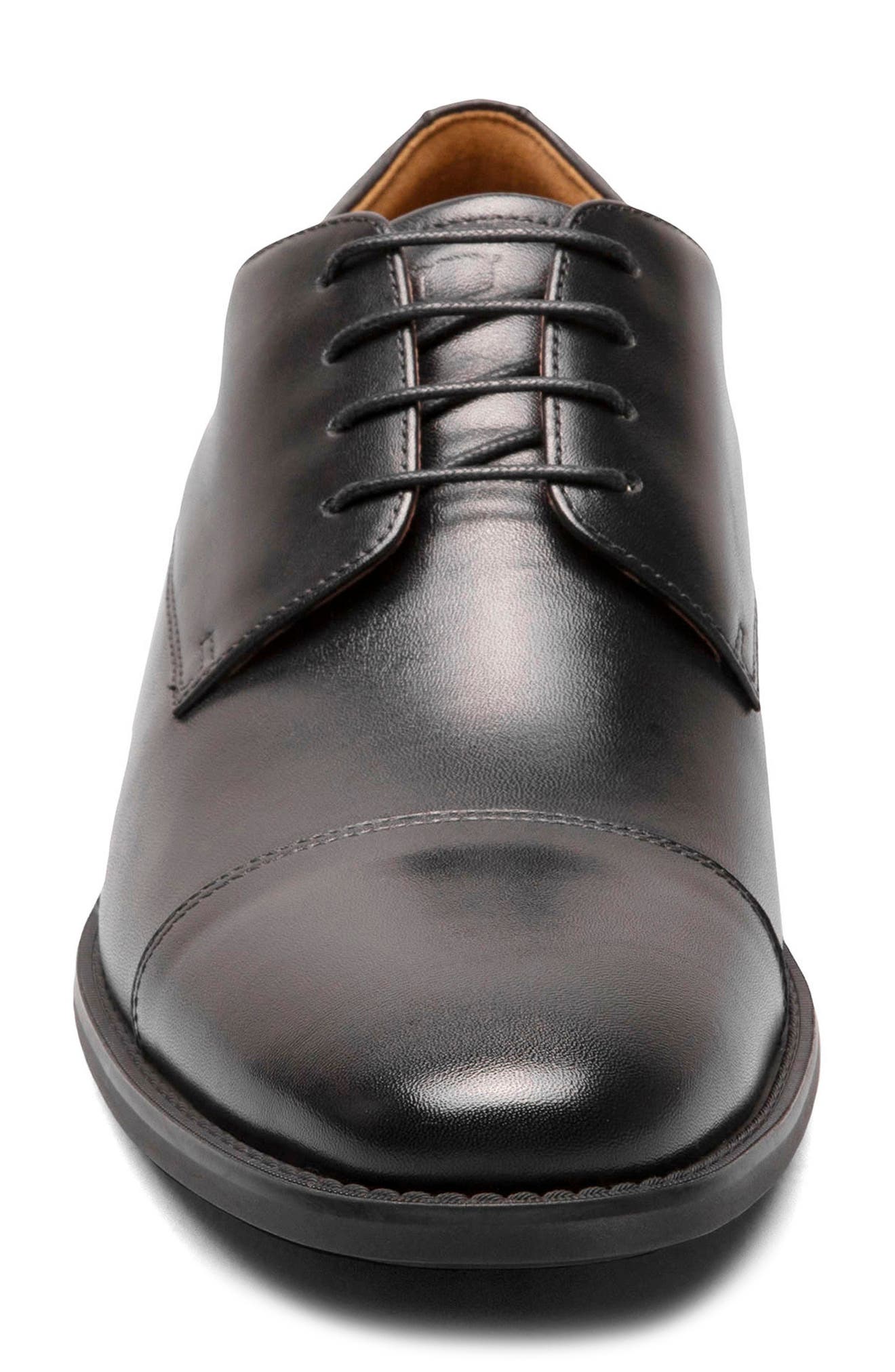 Florsheim Santucci Cap Toe Derby, Alternate, color, Black