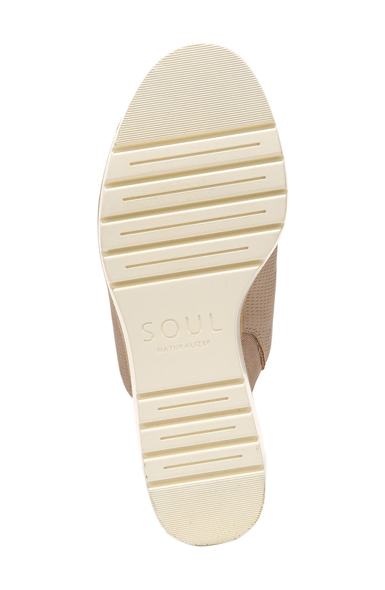 SOUL NATURALIZER Goodtimes Platform Wedge Slide Sandal, Alternate, color, Light Taupe Synthetic